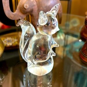 Art glass squirrel